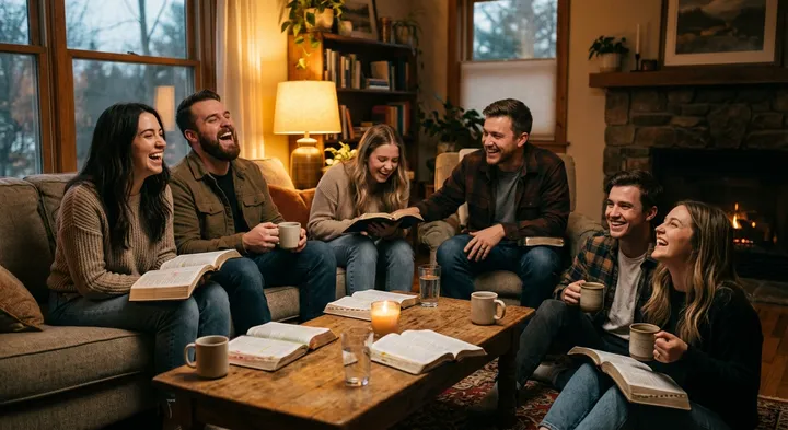 A community group meeting together